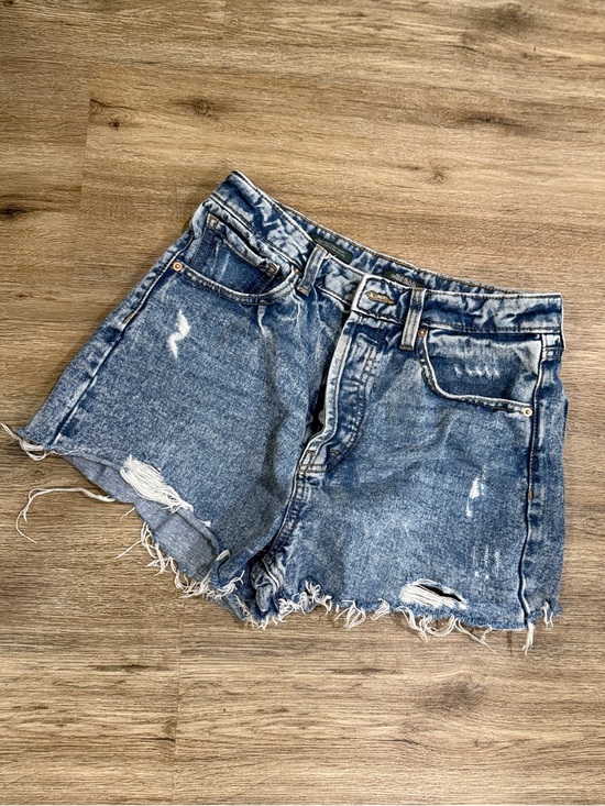 wild fable Pants - wild fable Distressed Light Blue High-Rise Denim Shorts